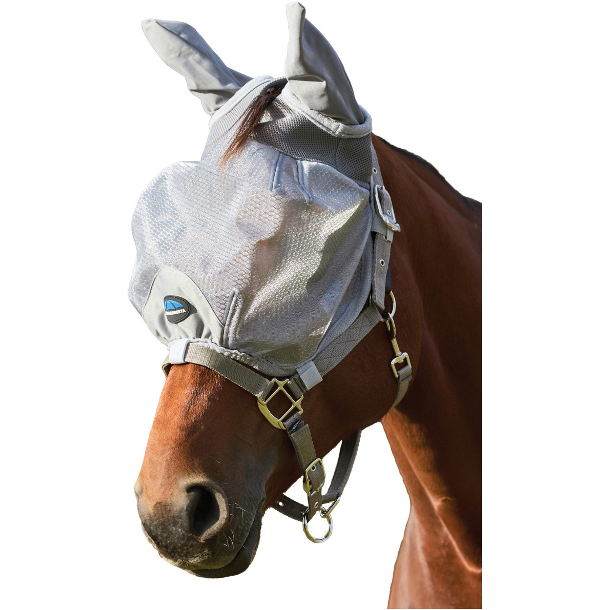 2026 WeatherBeeta Comfitec Hexi Schild Fliegen Maske Mit Ohren & Nase 1029983001 - Silver